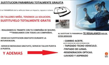SUSTITUCIÓN PARABRISAS REGALOS SEGUROS